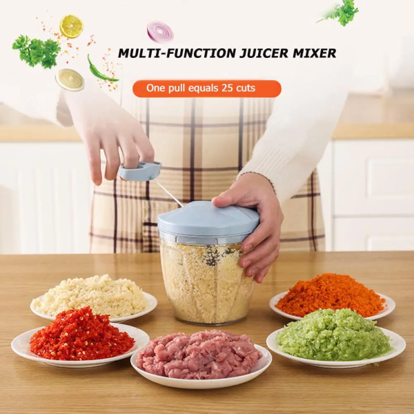 Hand-Pulled Multipurpose Chopper & Cutter β Fast & Easy Kitchen Helper